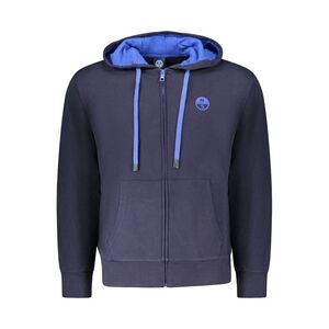 North Sails Blue Cotton Men Men's Sweatshirt
